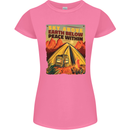 Camping Sky Above Trekking Outdoors Womens Petite Cut T-Shirt Azalea