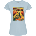 Camping Sky Above Trekking Outdoors Womens Petite Cut T-Shirt Light Blue