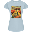 Camping Sky Above Trekking Outdoors Womens Petite Cut T-Shirt Light Blue