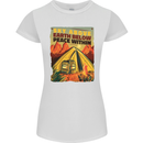 Camping Sky Above Trekking Outdoors Womens Petite Cut T-Shirt White