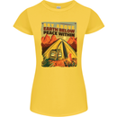 Camping Sky Above Trekking Outdoors Womens Petite Cut T-Shirt Yellow