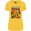 Camping Sky Above Trekking Outdoors Womens Wider Cut T-Shirt Yellow