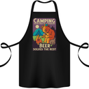 Camping Solves Most of My Problems Funny Cotton Apron 100% Organic Black
