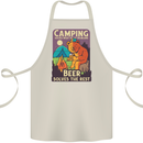 Camping Solves Most of My Problems Funny Cotton Apron 100% Organic Natural