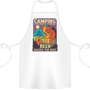 Camping Solves Most of My Problems Funny Cotton Apron 100% Organic White