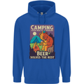 Camping Solves Most of My Problems Funny Mens 80% Cotton Hoodie Royal Blue