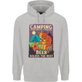 Camping Solves Most of My Problems Funny Mens 80% Cotton Hoodie Sports Grey