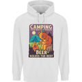 Camping Solves Most of My Problems Funny Mens 80% Cotton Hoodie White