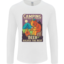 Camping Solves Most of My Problems Funny Mens Long Sleeve T-Shirt White