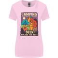 Camping Solves Most of My Problems Funny Womens Wider Cut T-Shirt Light Pink