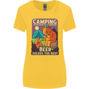 Camping Solves Most of My Problems Funny Womens Wider Cut T-Shirt Yellow