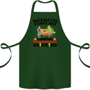 Camping Weekend Forecast Funny Alcohol Beer Cotton Apron 100% Organic Forest Green