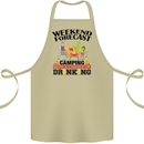Camping Weekend Forecast Funny Alcohol Beer Cotton Apron 100% Organic Khaki