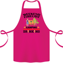 Camping Weekend Forecast Funny Alcohol Beer Cotton Apron 100% Organic Pink