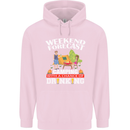 Camping Weekend Forecast Funny Alcohol Beer Mens 80% Cotton Hoodie Light Pink