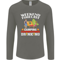 Camping Weekend Forecast Funny Alcohol Beer Mens Long Sleeve T-Shirt Charcoal
