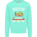 Camping Weekend Forecast Funny Alcohol Beer Mens Sweatshirt Jumper Peppermint