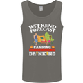 Camping Weekend Forecast Funny Alcohol Beer Mens Vest Tank Top Charcoal