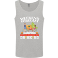 Camping Weekend Forecast Funny Alcohol Beer Mens Vest Tank Top Sports Grey