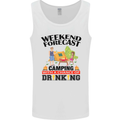 Camping Weekend Forecast Funny Alcohol Beer Mens Vest Tank Top White