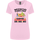 Camping Weekend Forecast Funny Alcohol Beer Womens Wider Cut T-Shirt Light Pink