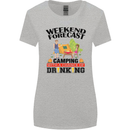 Camping Weekend Forecast Funny Alcohol Beer Womens Wider Cut T-Shirt Sports Grey