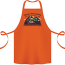Camping & Bird Watching Funny Cotton Apron 100% Organic Orange