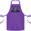 Camping & Bird Watching Funny Cotton Apron 100% Organic Purple
