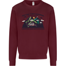 Camping & Bird Watching Funny Kids Sweatshirt Jumper Maroon