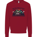 Camping & Bird Watching Funny Kids Sweatshirt Jumper Red