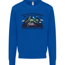 Camping & Bird Watching Funny Kids Sweatshirt Jumper Royal Blue