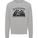 Camping & Bird Watching Funny Kids Sweatshirt Jumper Sports Grey
