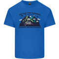 Camping & Bird Watching Funny Mens Cotton T-Shirt Tee Top Royal Blue