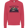 Camping & Bird Watching Funny Mens Sweatshirt Jumper Heliconia