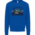 Camping & Bird Watching Funny Mens Sweatshirt Jumper Royal Blue