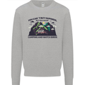Camping & Bird Watching Funny Mens Sweatshirt Jumper Sports Grey