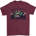 Camping & Bird Watching Funny Mens T-Shirt 100% Cotton Maroon