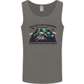 Camping & Bird Watching Funny Mens Vest Tank Top Charcoal