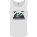 Camping & Bird Watching Funny Mens Vest Tank Top White
