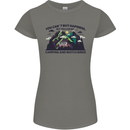 Camping & Bird Watching Funny Womens Petite Cut T-Shirt Charcoal