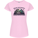 Camping & Bird Watching Funny Womens Petite Cut T-Shirt Light Pink