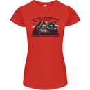 Camping & Bird Watching Funny Womens Petite Cut T-Shirt Red