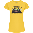 Camping & Bird Watching Funny Womens Petite Cut T-Shirt Yellow
