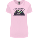 Camping & Bird Watching Funny Womens Wider Cut T-Shirt Light Pink