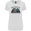 Camping & Bird Watching Funny Womens Wider Cut T-Shirt White