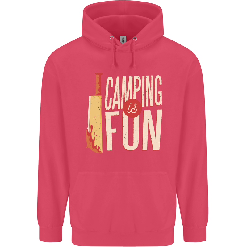 Camping is Fun Funny Murder Halloween Childrens Kids Hoodie Heliconia