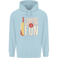 Camping is Fun Funny Murder Halloween Childrens Kids Hoodie Light Blue