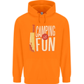 Camping is Fun Funny Murder Halloween Childrens Kids Hoodie Orange