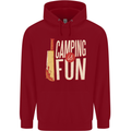 Camping is Fun Funny Murder Halloween Childrens Kids Hoodie Red