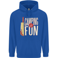 Camping is Fun Funny Murder Halloween Childrens Kids Hoodie Royal Blue